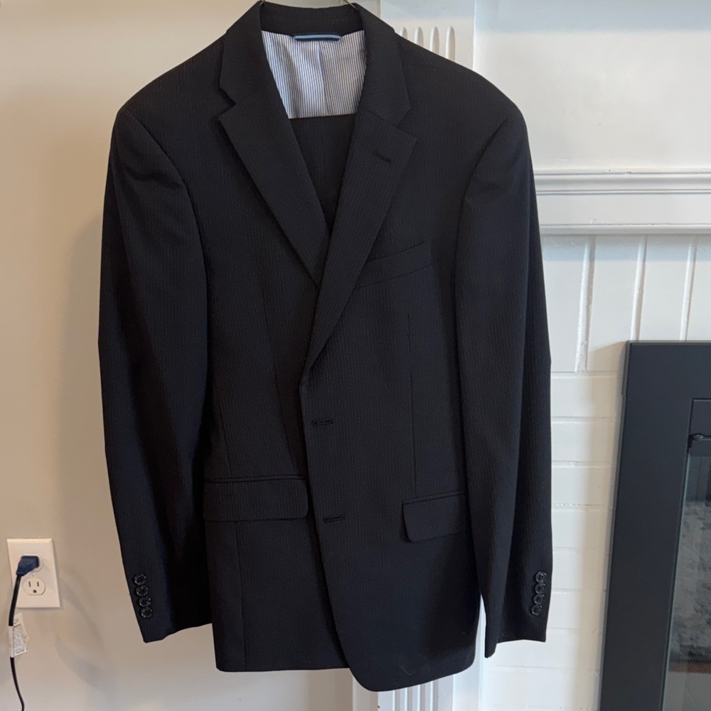 Tommy Hilfiger Men's Black Suit (subtle pinstripe)